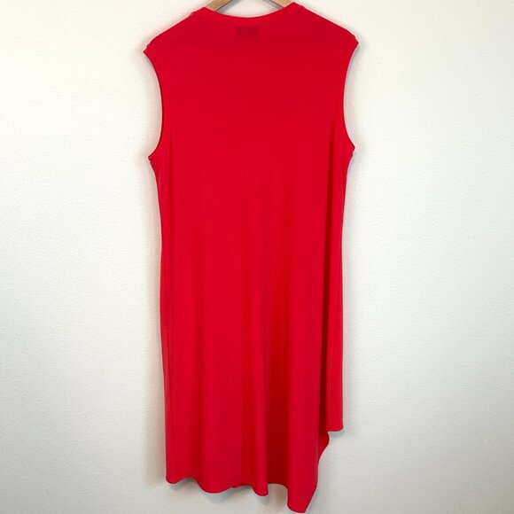 Joseph Ribkoff Coral Sleeveless Midi Dress Size 14 - Picture 5 of 6